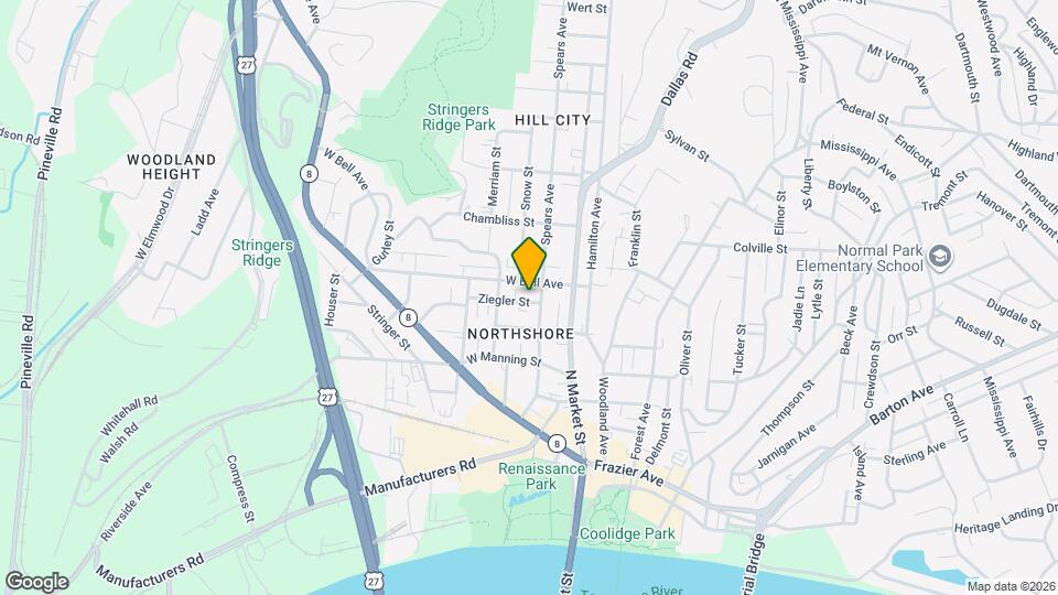 305 Ziegler St Map and Location Details