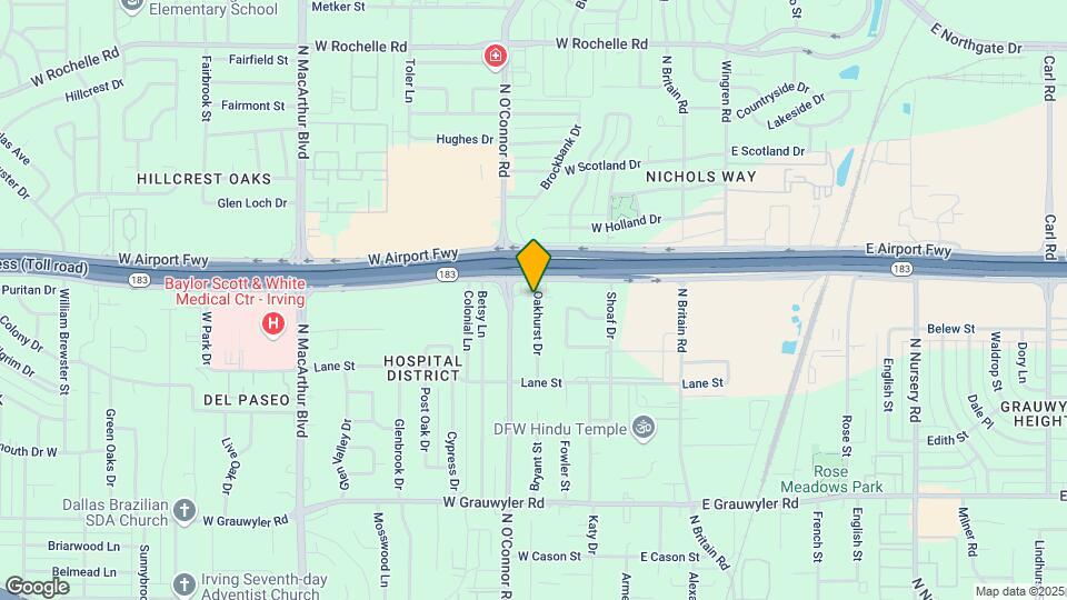 2101 Oakhurst Dr, Unit C Map and Location Details