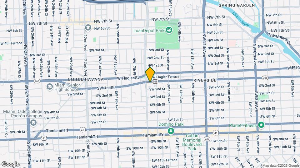 1650 SW 1st St Map and Location Details