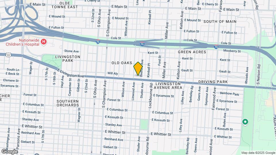 1220 E Livingston Ave Map and Location Details