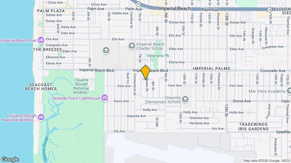 1158 Delaware St Map and Location Details