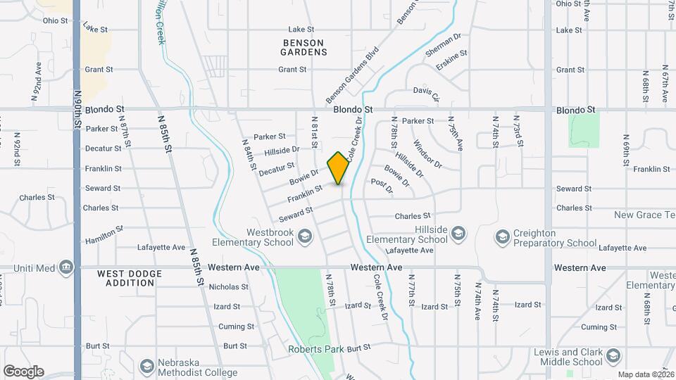 1606 Cole Creek Dr Map and Location Details