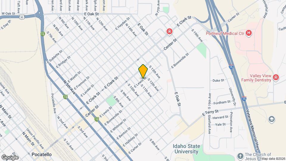 1236-1236 E Lewis St Map and Location Details