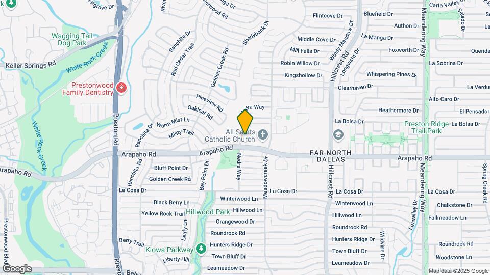 15710 Nedra Way Map and Location Details