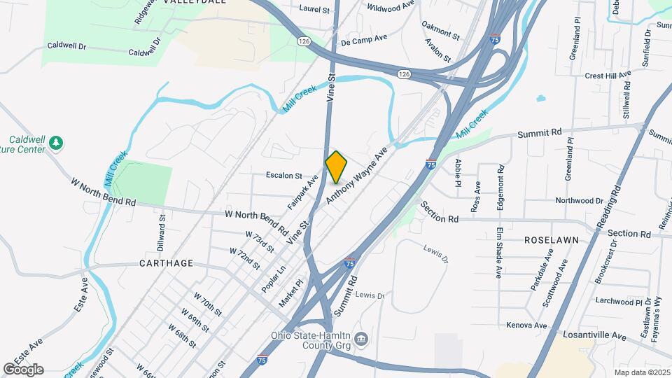 7605 Anthony Wayne Ave Map and Location Details