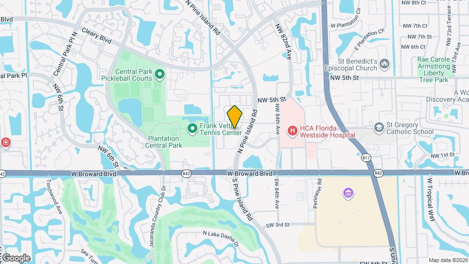 Jacaranda Club Apartments Map and Location Details