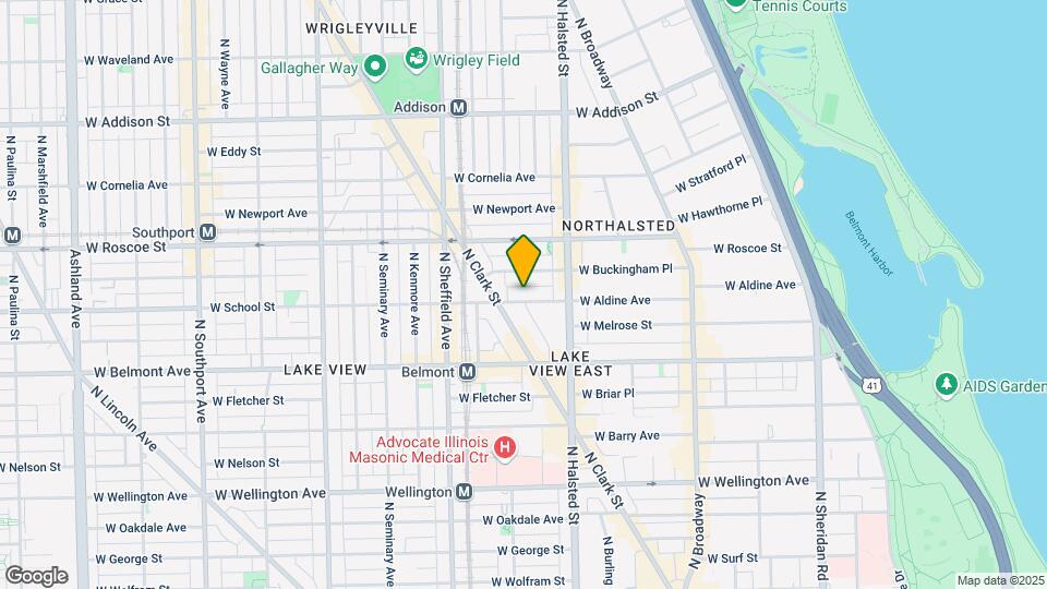 844 W Aldine Ave Mapa y Detalles de la Ubicación