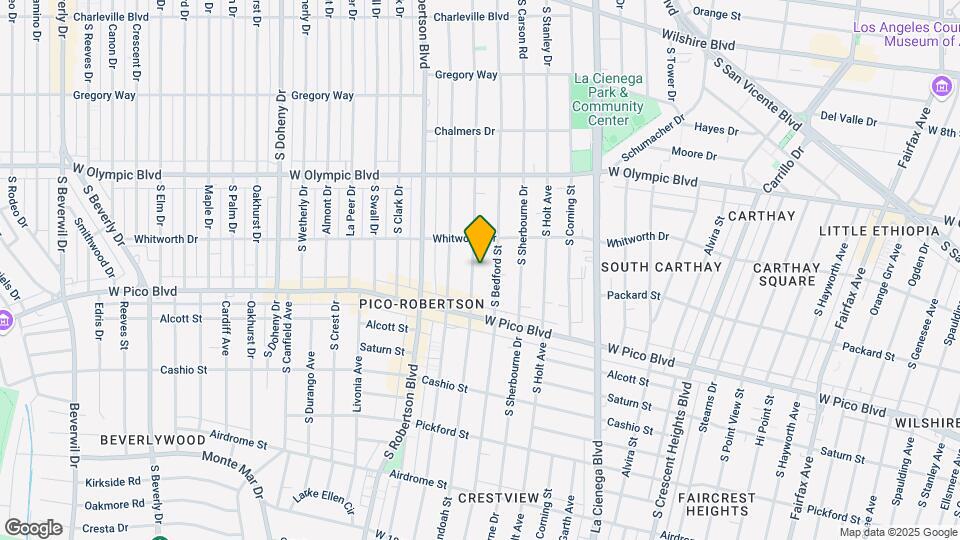 1136 S Shenandoah St Map and Location Details