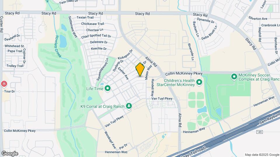7101 Collin McKinney Pkwy Map and Location Details