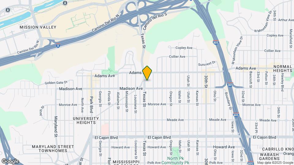 4627 Texas St Map and Location Details