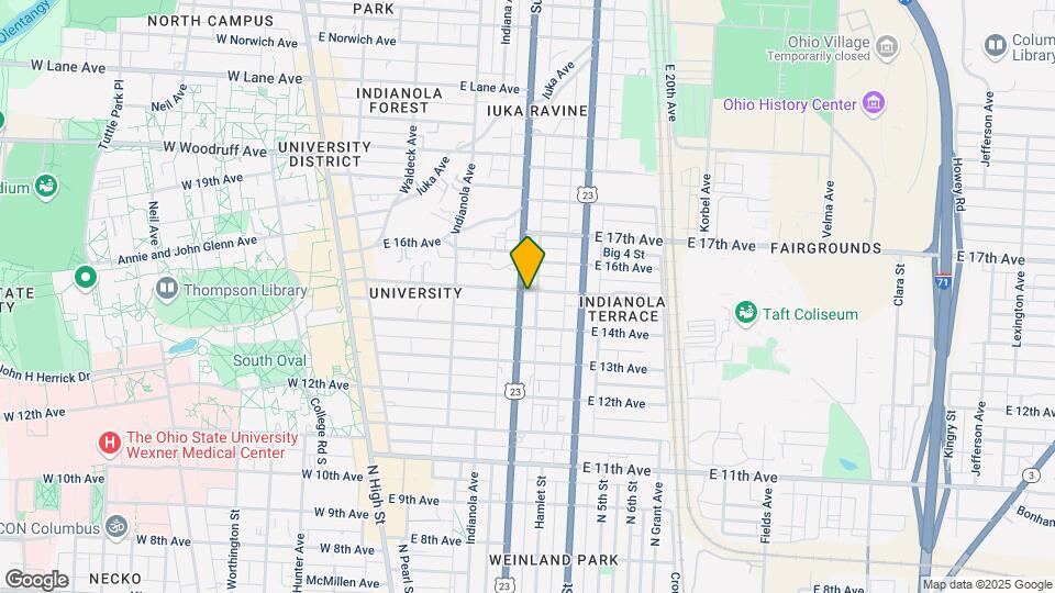 257 E 15th Ave Map and Location Details