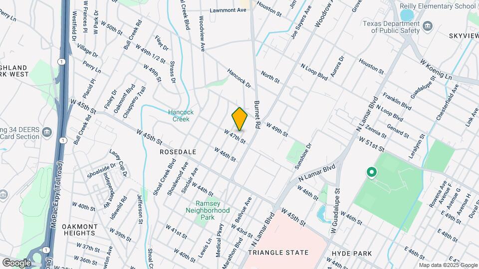 4702 Rosedale Ave Map and Location Details
