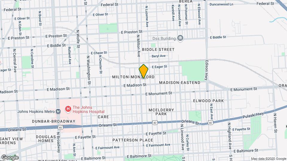 806 N Rose St Map and Location Details