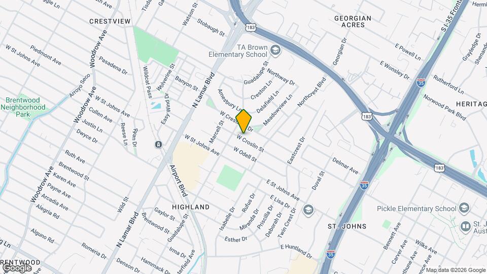 504 W Croslin St Map and Location Details