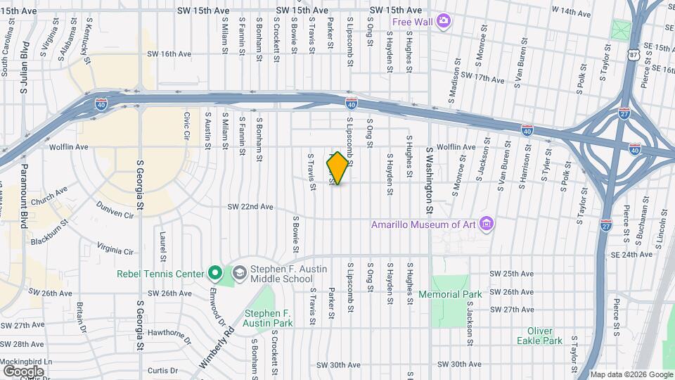 2103 S Parker St Mapa y Detalles de la Ubicación