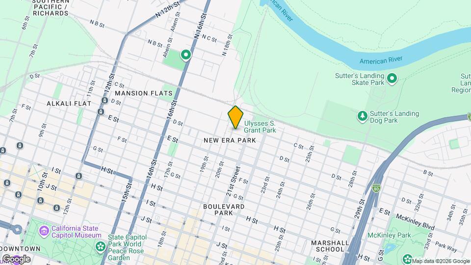 313 1/2 20th St Map and Location Details