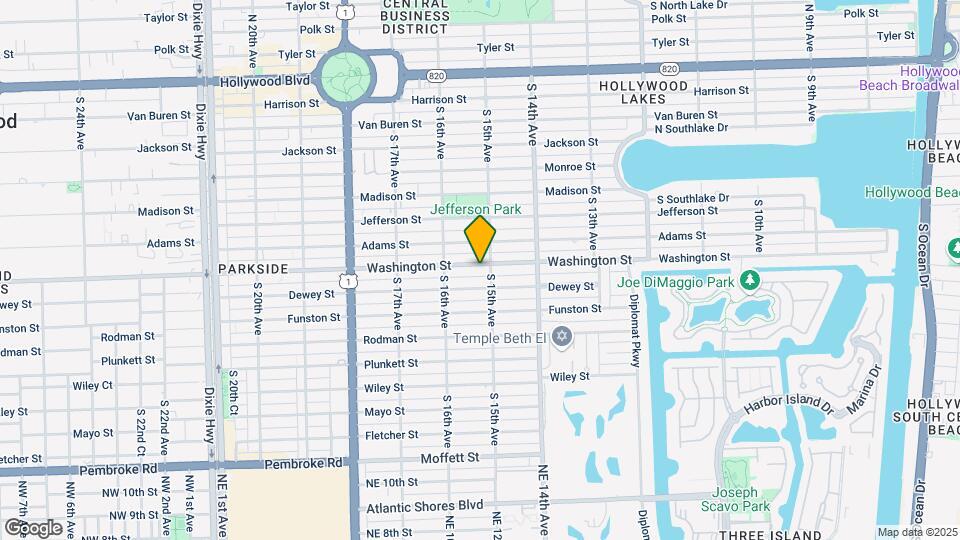 1504 Washington St Map and Location Details