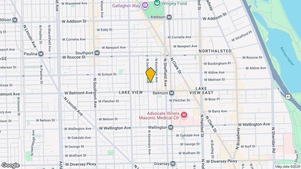 3219 N Seminary Ave, Unit 1S Mapa y Detalles de la Ubicación