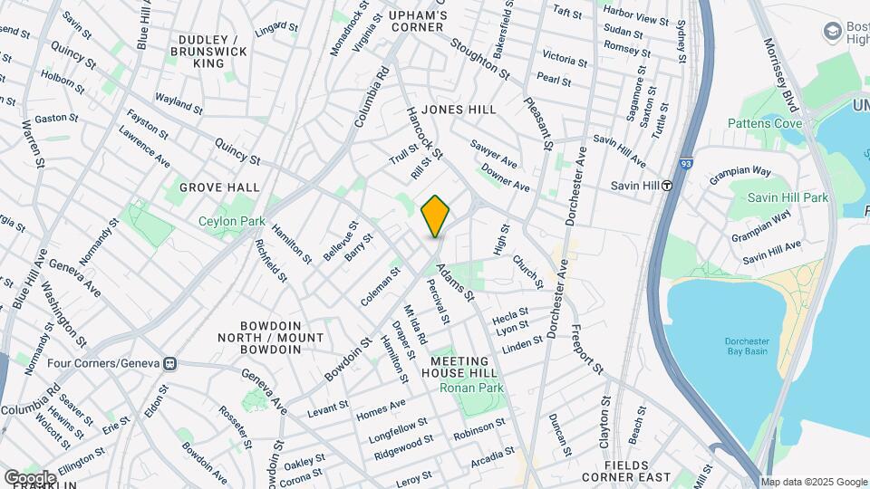 374 Bowdoin St-Unit -1 Map and Location Details