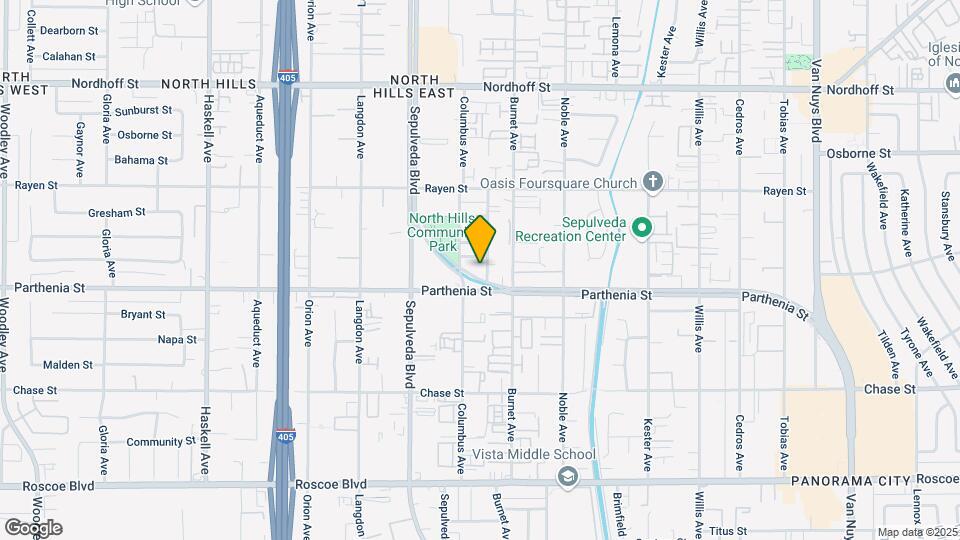 8706 Parthenia Pl Map and Location Details