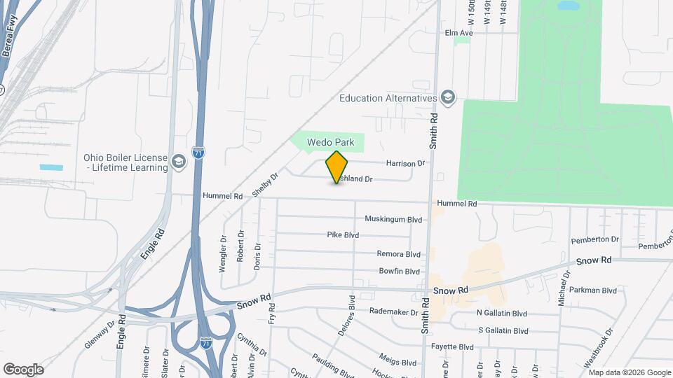 15983 Ashland Dr Mapa y Detalles de la Ubicación
