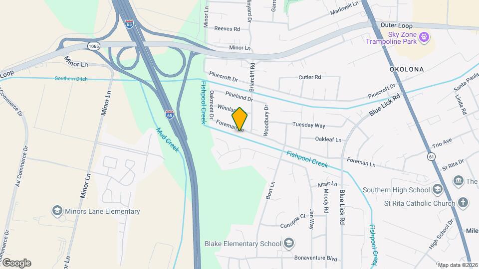 3510 Foreman Ln Mapa y Detalles de la Ubicación