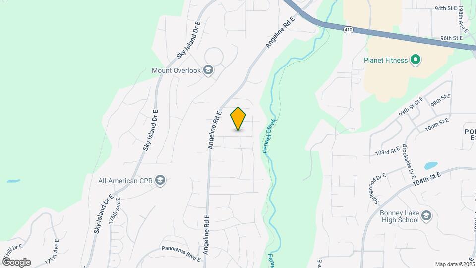 18314 101st St E Map and Location Details