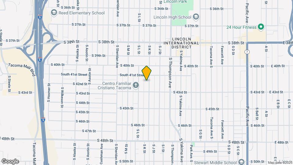 4118 S K St Map and Location Details