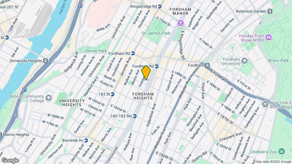 2381-2385 Grand Concourse Mapa y Detalles de la Ubicación