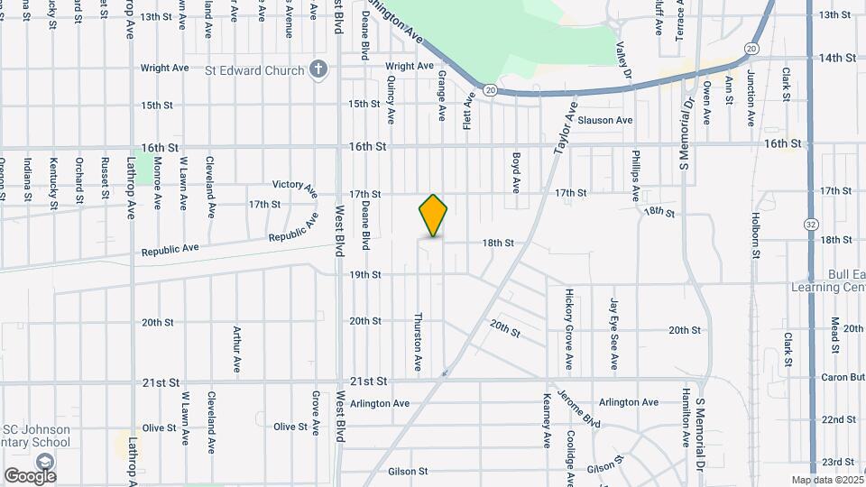 1754 Grange Ave Map and Location Details