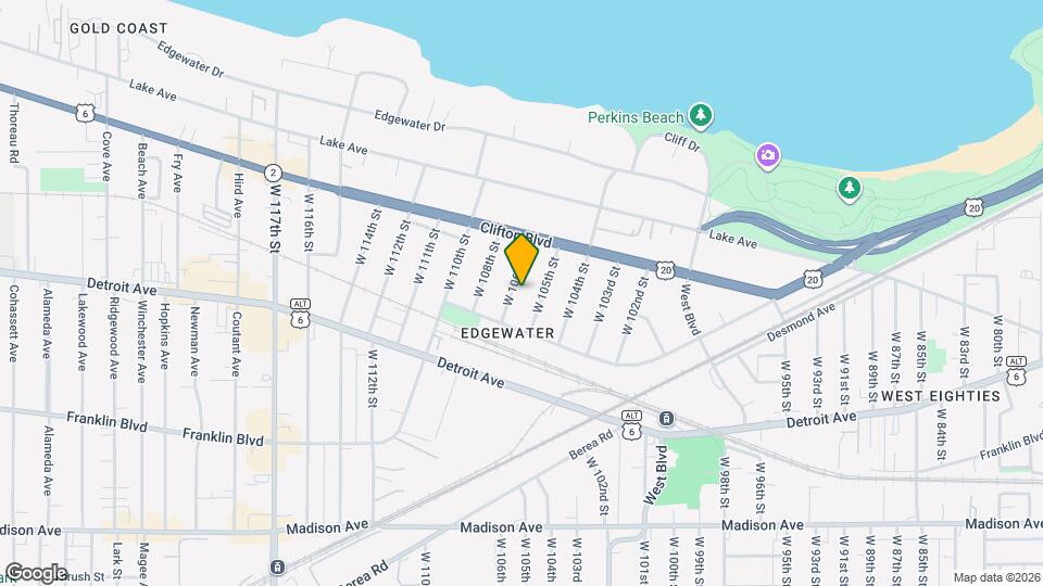 1305 W 106th St Mapa y Detalles de la Ubicación
