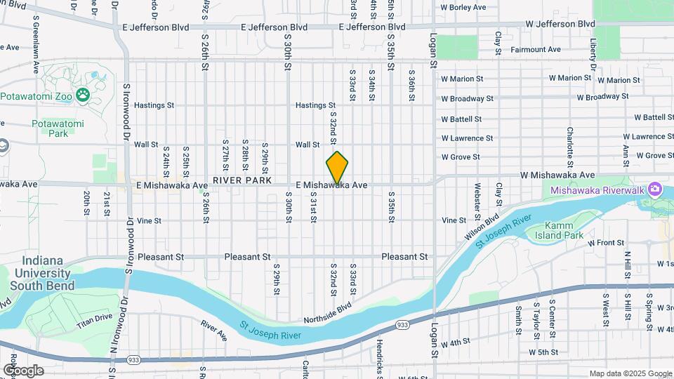 3202 E Mishawaka Ave Map and Location Details