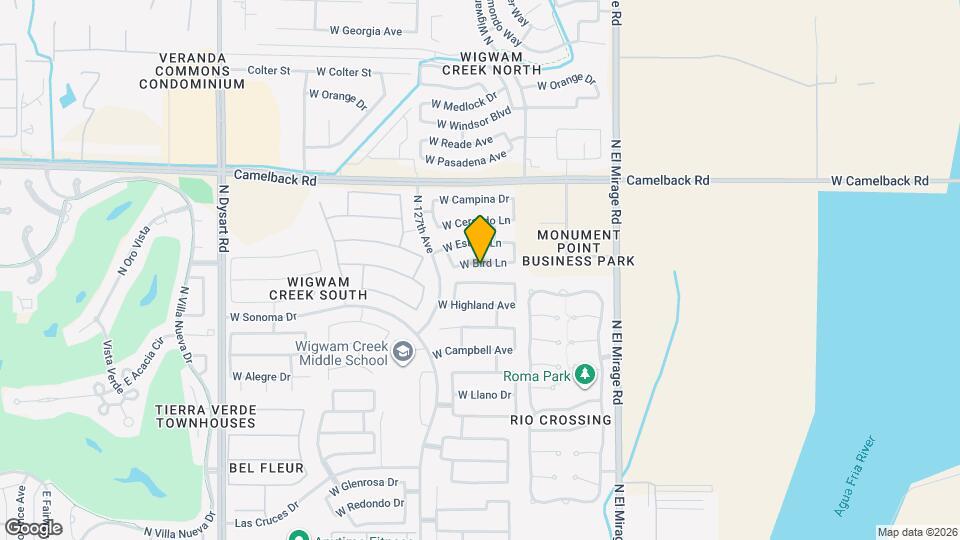 12541 W Bird Ln Map and Location Details