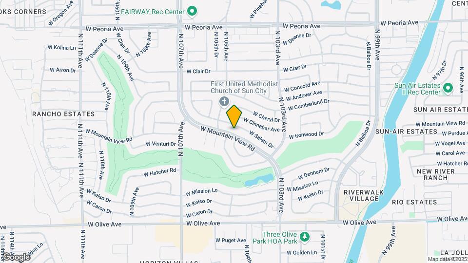 10438 W Mountain View Rd Map and Location Details
