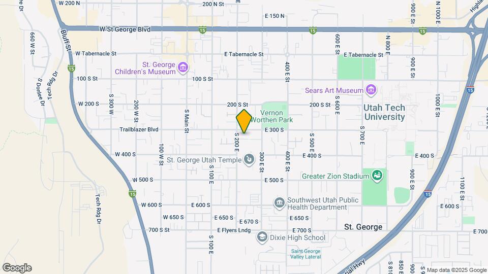 325 S 200 E, Unit #3 Map and Location Details