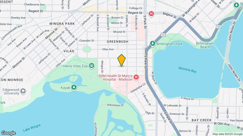 1119 Emerald St, Unit #1 Map and Location Details