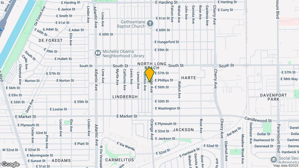 5595 Orange Ave Map and Location Details