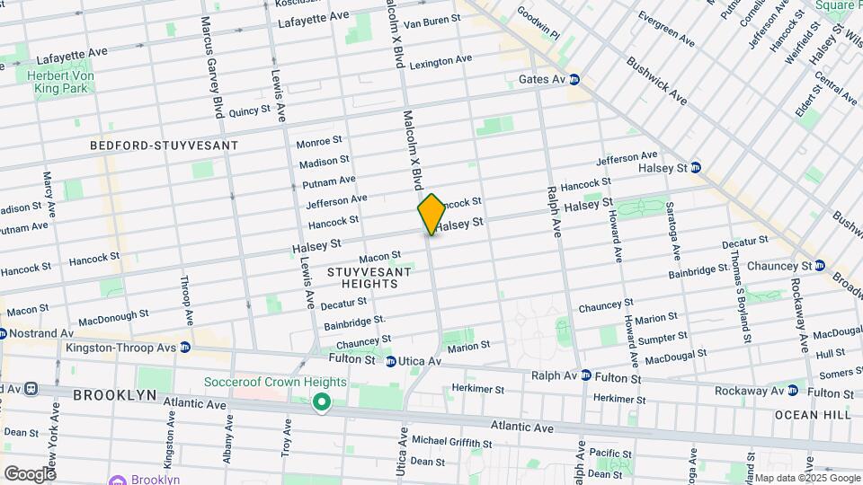 261 Malcolm X Blvd Mapa y Detalles de la Ubicación