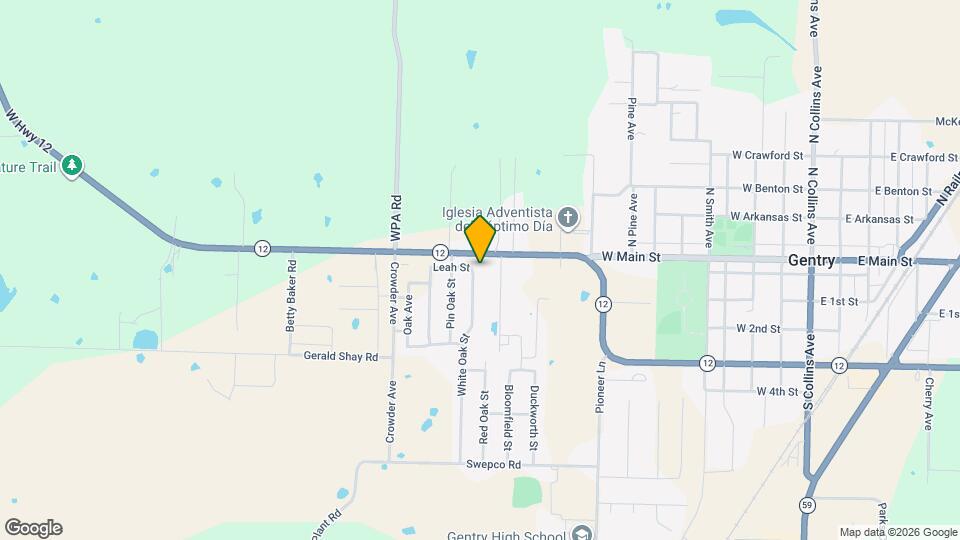 104 White Oak St Map and Location Details