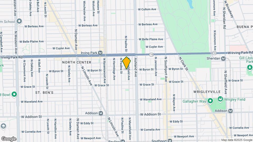1643 W Byron St Map and Location Details
