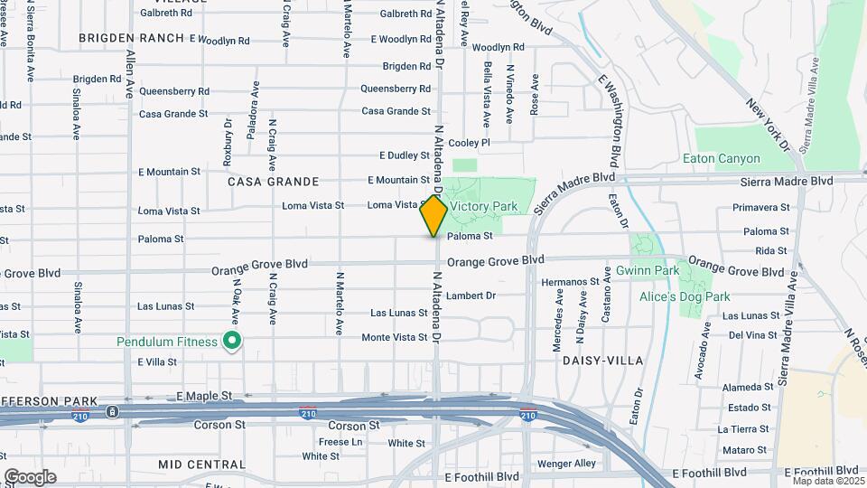 2510 Paloma St Map and Location Details