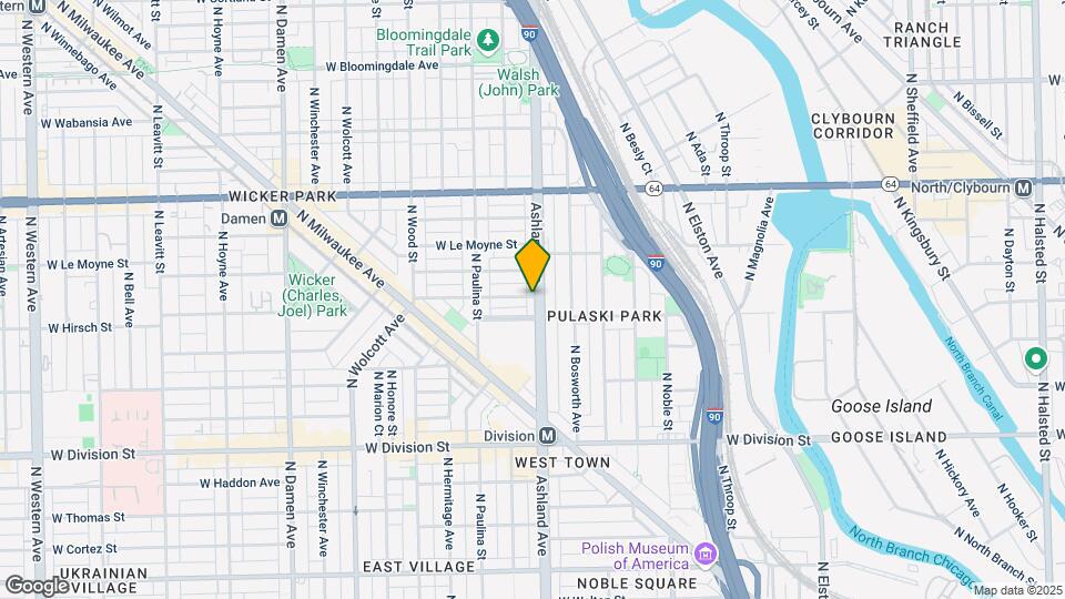 1414 N Ashland Ave Map and Location Details