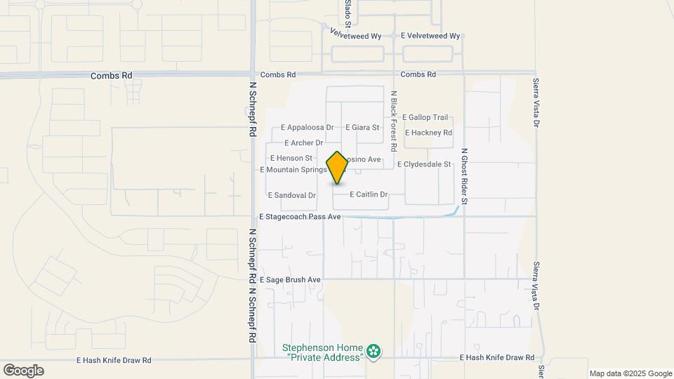 3932 E Caitlin Dr Mapa y Detalles de la Ubicación