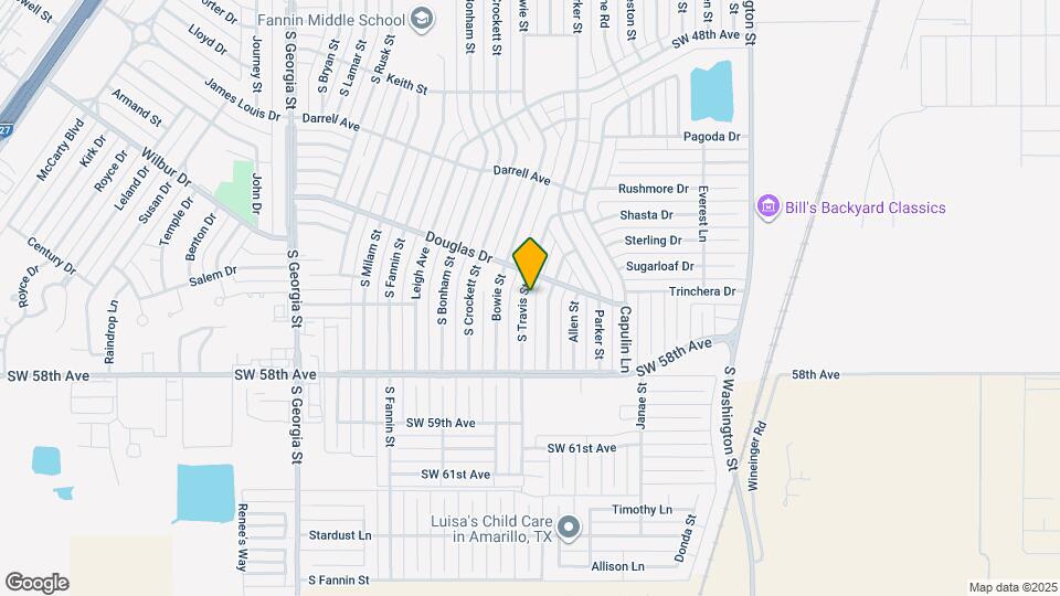 5207 S Travis St Map and Location Details