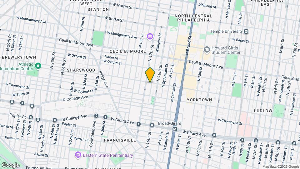 1622 W Jefferson St, Unit 1 Map and Location Details
