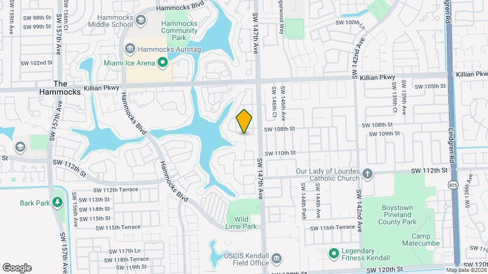 14740 SW 108th Terrace Map and Location Details