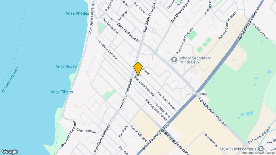 530 Saint-Onésime Rue Map and Location Details