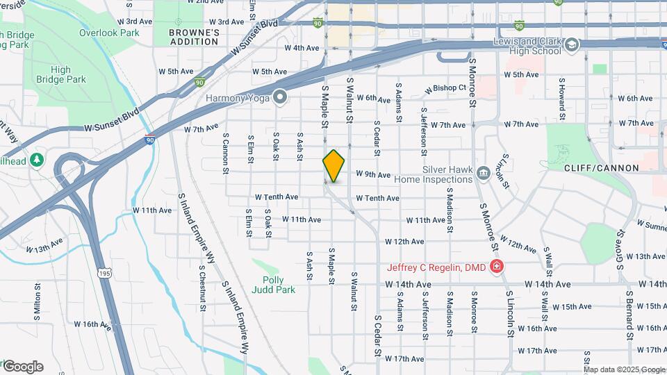 1522 W Tenth Ave Map and Location Details