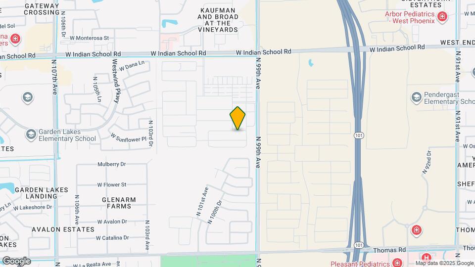 9967 W Whitton Ave Map and Location Details