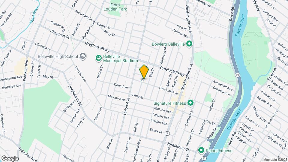 124 Overlook Ave Map and Location Details